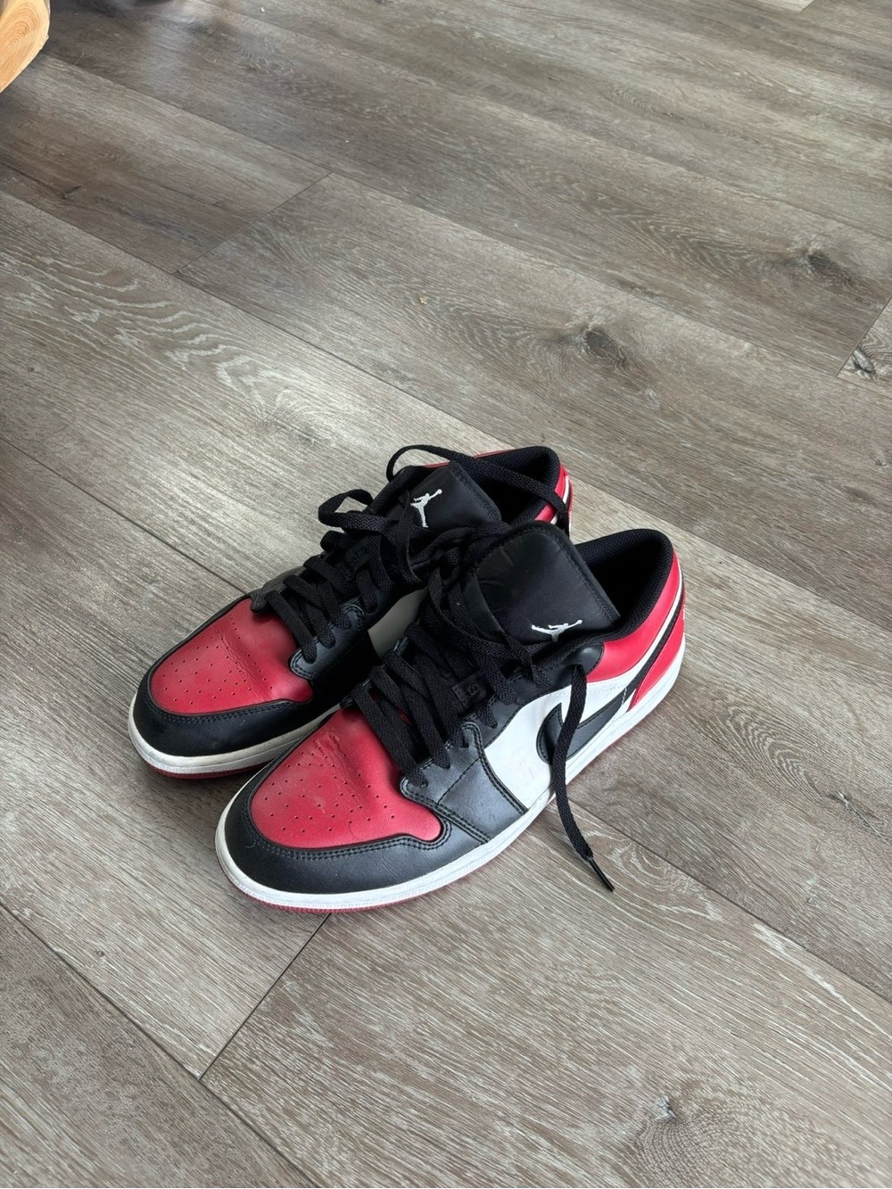 Jordan Low Top Sneakers - Black, Red, White